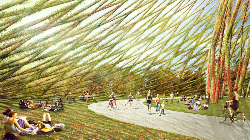 Illustration for article titled Buckminster Fuller's Biosphere Dome Might Get a Twin Made From Plants